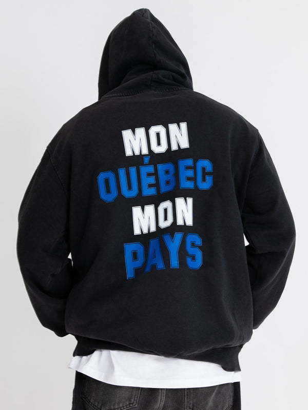 Coton ouaté ample délavé – Mon Québec Mon Pays